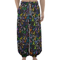 All Cancer Awareness Pattern Print Lantern Pants