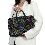 All Cancer Awareness Pattern Print Laptop Sleeve With Handle