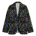 All Cancer Awareness Pattern Print Men's Blazer