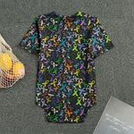 All Cancer Awareness Pattern Print Men's Bodysuit