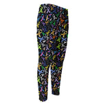 All Cancer Awareness Pattern Print Men's Compression Pants