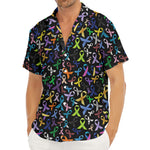 All Cancer Awareness Pattern Print Men's Deep V-Neck Shirt
