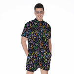All Cancer Awareness Pattern Print Men's Rompers
