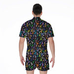 All Cancer Awareness Pattern Print Men's Rompers