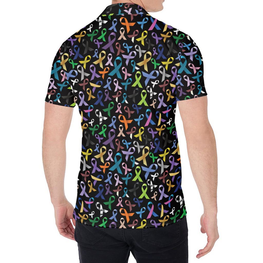 All Cancer Awareness Pattern Print Men's Shirt