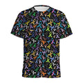 All Cancer Awareness Pattern Print Men's Athletic T-Shirt