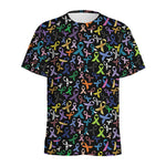 All Cancer Awareness Pattern Print Men's Sports T-Shirt