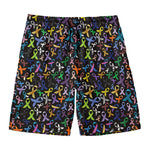 All Cancer Awareness Pattern Print Men's Swim Trunks