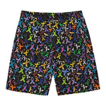All Cancer Awareness Pattern Print Men's Swim Trunks