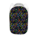 All Cancer Awareness Pattern Print Mesh Laundry Hamper