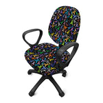 All Cancer Awareness Pattern Print Office Chair Cover
