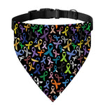 All Cancer Awareness Pattern Print Over The Collar Dog Bandana
