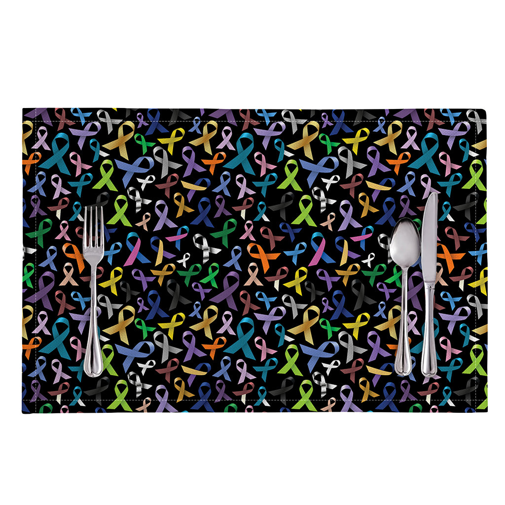 All Cancer Awareness Pattern Print Placemat