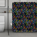 All Cancer Awareness Pattern Print Polyester Shower Curtain