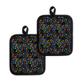 All Cancer Awareness Pattern Print Pot Holders