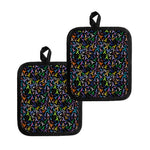 All Cancer Awareness Pattern Print Pot Holders