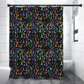 All Cancer Awareness Pattern Print Premium Shower Curtain