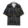 All Cancer Awareness Pattern Print Rayon Hawaiian Shirt