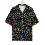 All Cancer Awareness Pattern Print Rayon Hawaiian Shirt