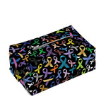 All Cancer Awareness Pattern Print Rectangle Tissue Box Cover