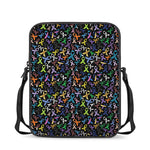 All Cancer Awareness Pattern Print Rectangular Crossbody Bag