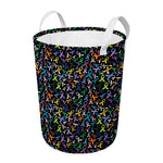 All Cancer Awareness Pattern Print Round Laundry Basket