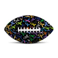 All Cancer Awareness Pattern Print Rugby Ball