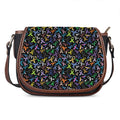 All Cancer Awareness Pattern Print Saddle Bag