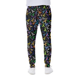 All Cancer Awareness Pattern Print Scuba Joggers