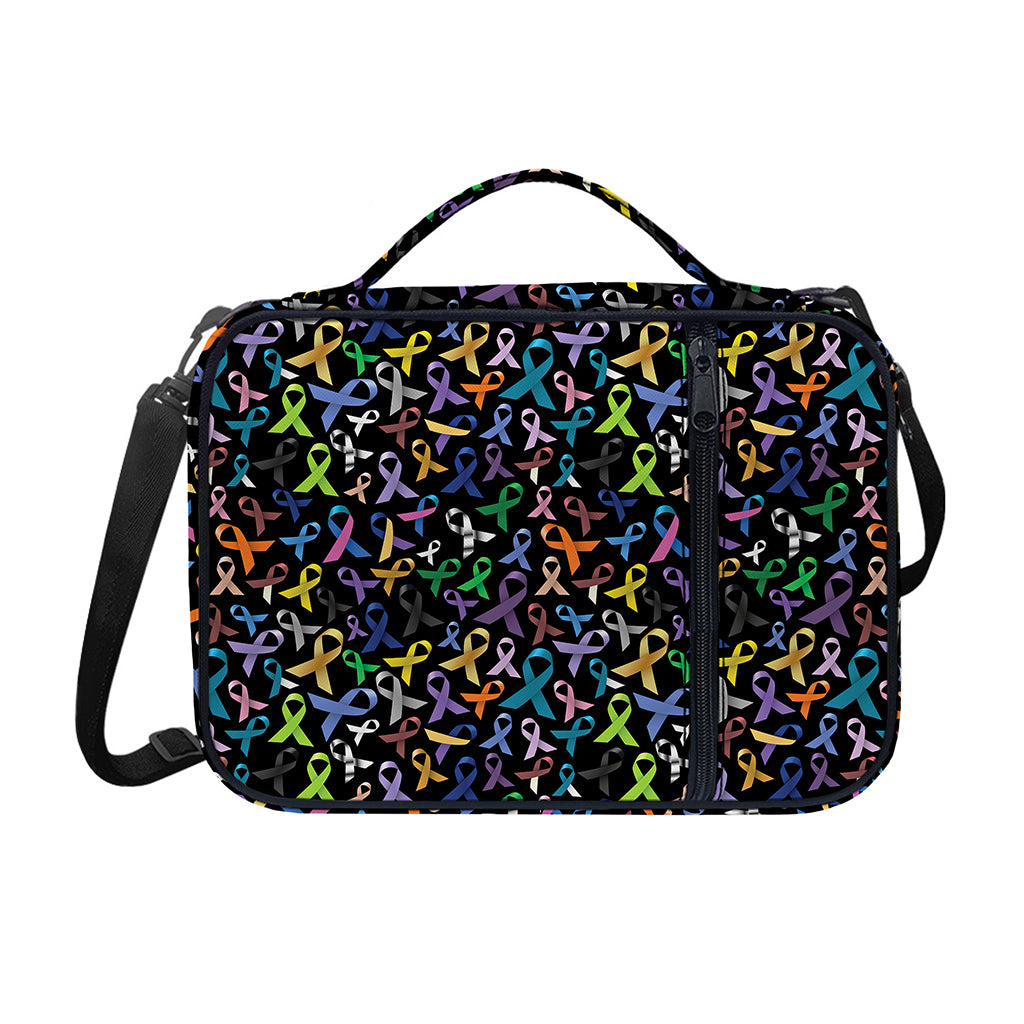 All Cancer Awareness Pattern Print Shoulder Strap Bible Bag