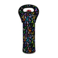 All Cancer Awareness Pattern Print Single Neoprene Wine Tote