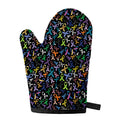 All Cancer Awareness Pattern Print Single Oven Mitt
