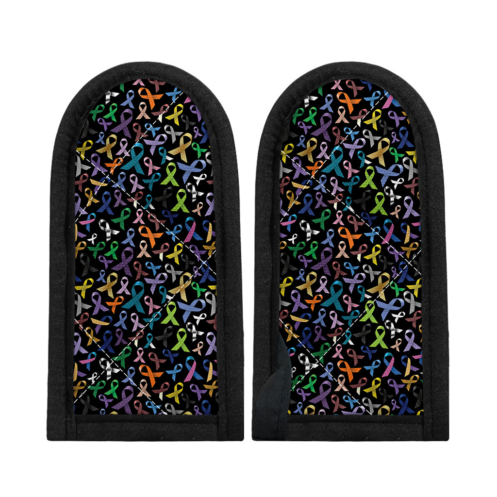 All Cancer Awareness Pattern Print Skillet Handle Cover
