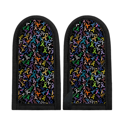 All Cancer Awareness Pattern Print Skillet Handle Cover
