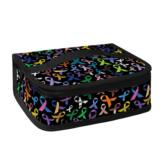 All Cancer Awareness Pattern Print Small Lunch Bag