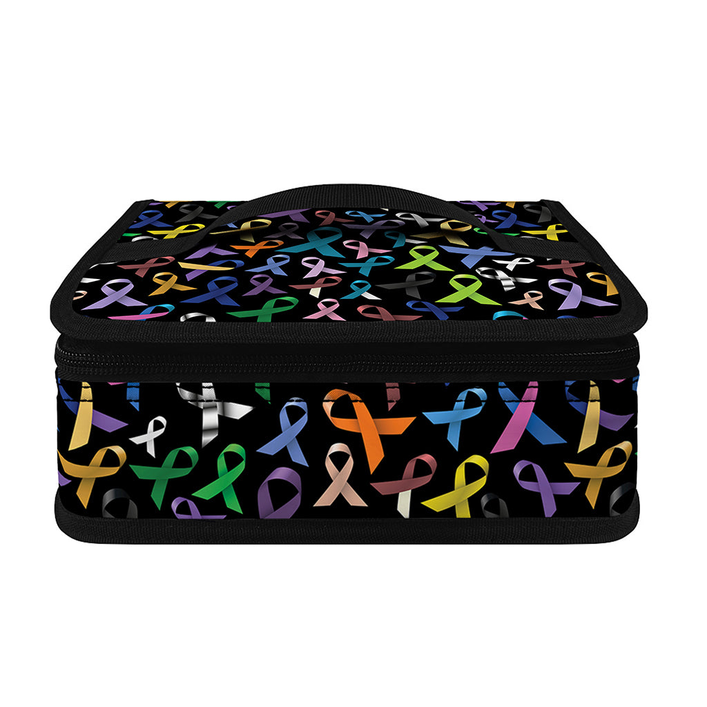 All Cancer Awareness Pattern Print Small Lunch Bag