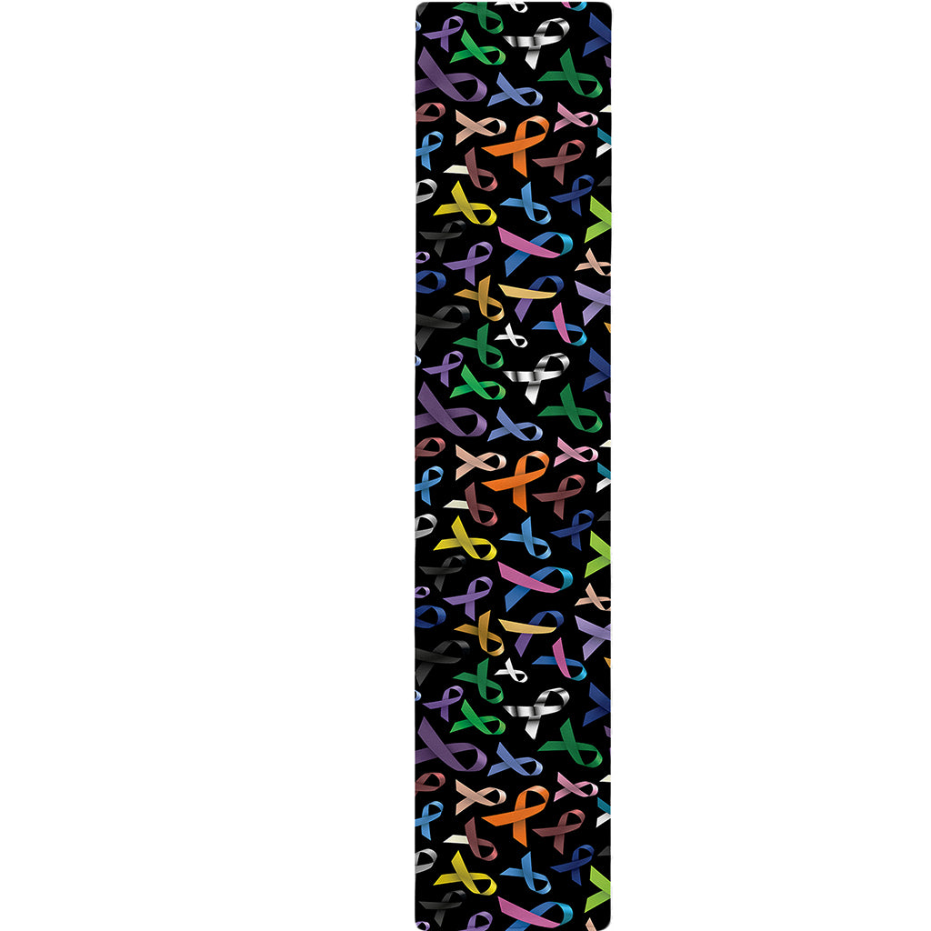 All Cancer Awareness Pattern Print Table Runner