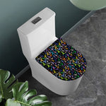 All Cancer Awareness Pattern Print Toilet Lid Cover