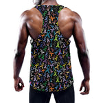 All Cancer Awareness Pattern Print Training Tank Top