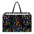 All Cancer Awareness Pattern Print Utility Tote Bag