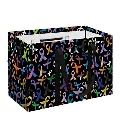 All Cancer Awareness Pattern Print Utility Tote Bag