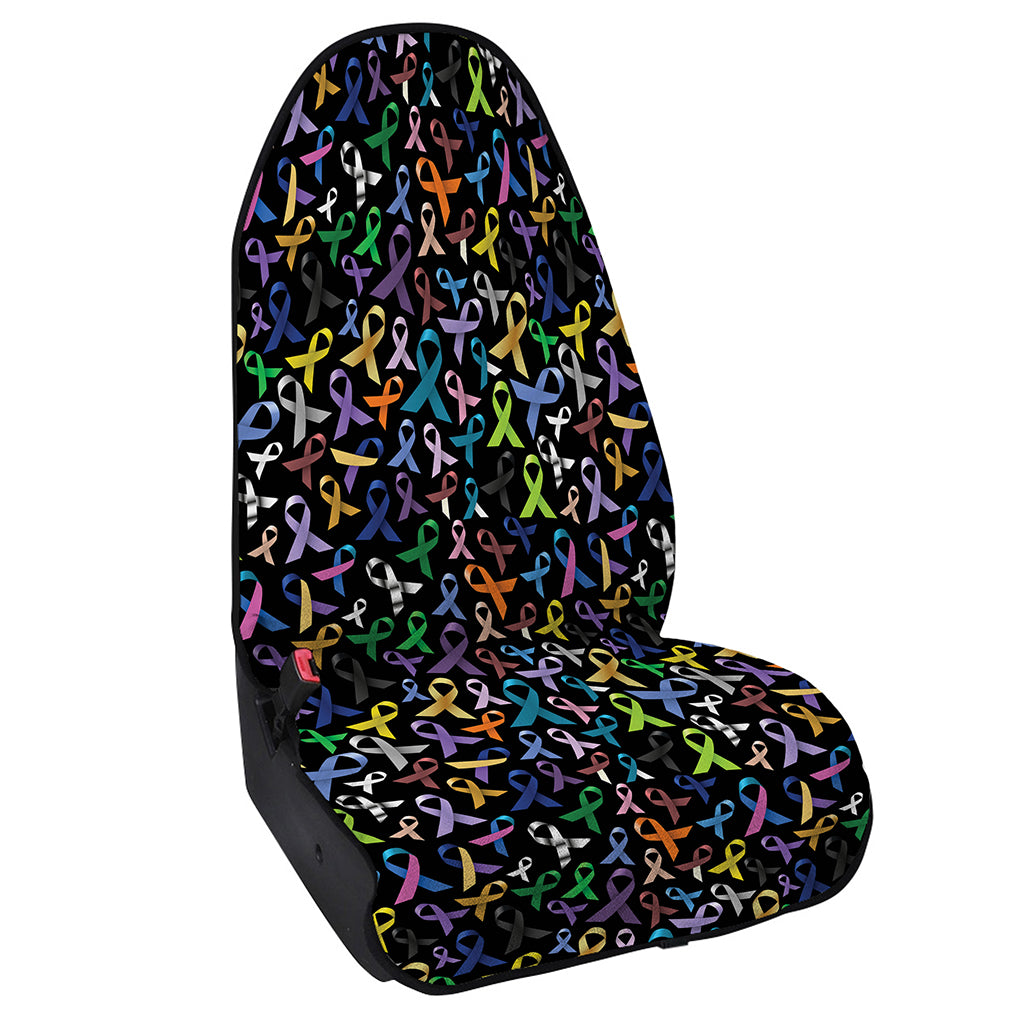 All Cancer Awareness Pattern Print Waterproof Car Seat Cover