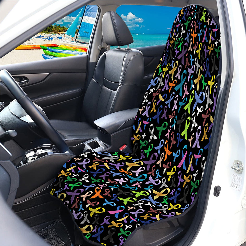 All Cancer Awareness Pattern Print Waterproof Car Seat Cover