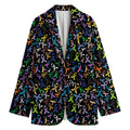 All Cancer Awareness Pattern Print Women's Blazer