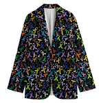 All Cancer Awareness Pattern Print Women's Blazer