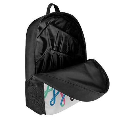 All Cancer Awareness Ribbons Print 17 Inch Backpack