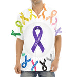 All Cancer Awareness Ribbons Print Aloha Shirt