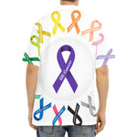 All Cancer Awareness Ribbons Print Aloha Shirt
