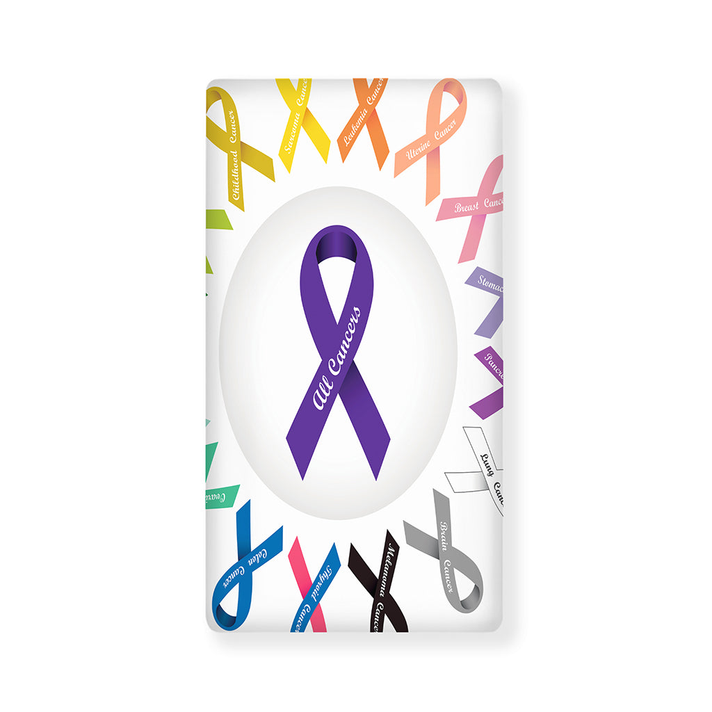 All Cancer Awareness Ribbons Print Baby Crib Sheet