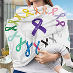 All Cancer Awareness Ribbons Print Baby Seat Cover